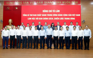 Tổng Bí thư Tô Lâm làm việc với Ban Chính sách, chiến lược Trung ương