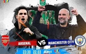 Link xem trực tiếp bóng đá Arsenal vs Man City 23h30 hôm nay, chung kết Cúp Liên đoàn Anh