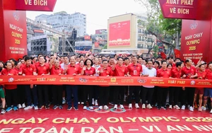 Gần 2 vạn người tham dự ngày chạy Olympic - Vì sức khỏe toàn dân - Vì an ninh Tổ quốc năm 2026