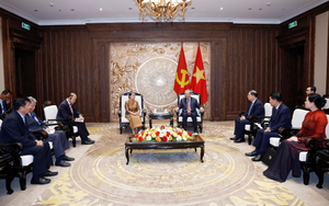 Tổng Bí thư Tô Lâm tiếp Phó Chủ tịch Đảng Nhân dân Campuchia Men Sam An