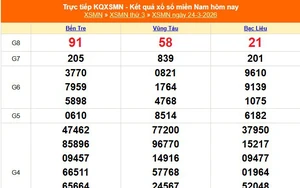 XSMN 24/3 - Kết quả xổ số miền Nam hôm nay 24/3/2026 - Trực tiếp XSMN ngày 24 tháng 3