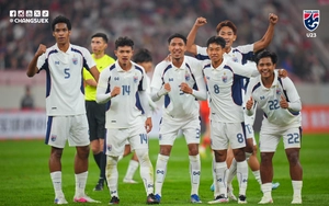 Dẫn trước 2-0, U23 Thái Lan vẫn không thể thắng U23 Trung Quốc trong trận đấu có 2 thẻ đỏ