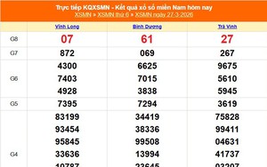 XSMN 27/3 - Kết quả xổ số miền Nam hôm nay 27/3/2026 - Trực tiếp XSMN ngày 27 tháng 3