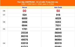 XSMT 27/3 - Kết quả xổ số miền Trung hôm nay 27/3/2026 - Kết quả XSMT thứ Sáu ngày 27 tháng 3