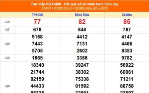 XSMN 30/3 - Kết quả xổ số miền Nam hôm nay 30/3/2026 - Trực tiếp XSMN ngày 30 tháng 3