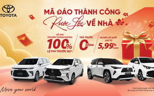 Giảm chi phí lăn bánh với ưu đãi đến 100% thuế trước bạ từ Toyota trong tháng 3