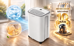 Máy hút ẩm cam kết độ bền máy nén 10 năm, êm tuyệt đối đã xuất hiện trên thị trường