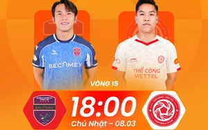 Link xem trực tiếp bóng đá Becamex TP.HCM vs Thể Công Viettel 18h00 hôm nay, V-League vòng 15
