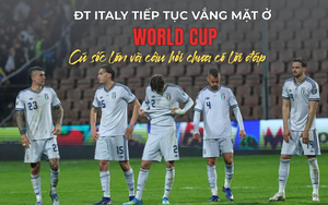 ĐT Italy tiếp tục vắng mặt ở World Cup: Cú sốc lớn và câu hỏi chưa có lời đáp