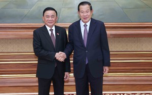 Thường trực Ban Bí thư Trần Cẩm Tú hội kiến Quyền Quốc trưởng, Chủ tịch Đảng Nhân dân Campuchia, Chủ tịch Thượng viện Campuchia Hun Sen