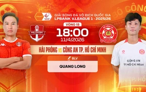 Link xem trực tiếp bóng đá Hải Phòng vs Công an TP.HCM 18h00 hôm nay, V-League vòng 18