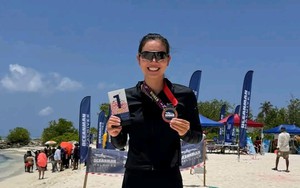 Ánh Viên gây chấn động tại châu lục: Vô địch bơi biển 10km, cán đích cùng lúc với VĐV nam số 1