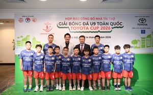 35 đội bóng tham dự Giải bóng đá U9 toàn quốc Toyota Cup 2026