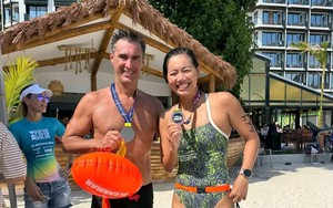 Video cận cảnh màn bơi biển gây sốt cả châu Á của Ánh Viên