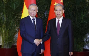 Tổng Bí thư, Chủ tịch nước Tô Lâm hội kiến Uỷ viên trưởng Nhân đại toàn quốc Trung Quốc