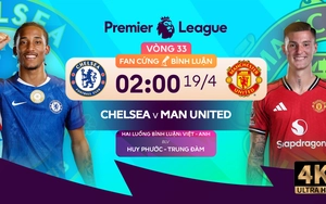 Link xem trực tiếp bóng đá Chelsea vs MU 02h00 hôm nay, Ngoại hạng Anh vòng 33