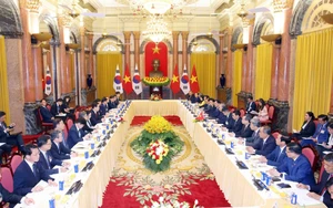 Tổng Bí thư, Chủ tịch nước Tô Lâm hội đàm với Tổng thống Hàn Quốc Lee Jae Myung