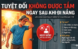 Tuyệt đối không được tắm ngay sau khi đi nắng 