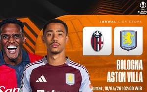 Lịch thi đấu bóng đá hôm nay 9/4: Trực tiếp Bologna vs Aston Villa