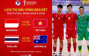 Lịch thi đấu bóng đá hôm nay 10/4: Trực tiếp Việt Nam đấu với Indonesia