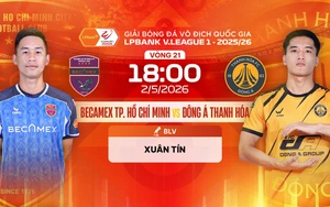 Link xem trực tiếp bóng đá Becamex TPHCM vs Đông Á Thanh Hóa 18h hôm nay, V-League vòng 21