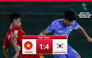 Sụp đổ cuối trận, U17 Việt Nam thua ngược tiếc nuối trước U17 Hàn Quốc