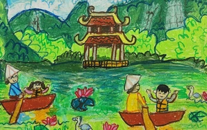 "Di sản trong mắt em": Khi tình yêu văn hóa được kể bằng nét vẽ tuổi thơ

