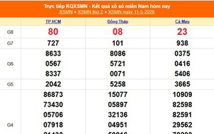 XSMN 11/5 - Kết quả xổ số miền Nam hôm nay 11/5/2026 - Trực tiếp XSMN ngày 11 tháng 5