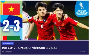 AFC gọi chiến thắng của U17 Việt Nam là kỳ tích, CĐV Hàn Quốc ngỡ ngàng vì đội nhà bị xếp dưới