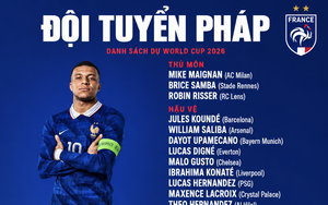 ĐT Pháp chốt danh sách dự World Cup 2026: Sao Real Madrid bị loại