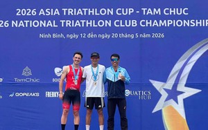 Đội tuyển các môn phối hợp Việt Nam giành 4 HCV, 2 HCB và 1 HCĐ tại Cúp châu Á 2026