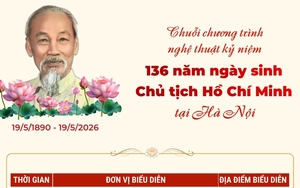 Chuỗi chương trình nghệ thuật kỷ niệm 136 năm Ngày sinh Chủ tịch Hồ Chí Minh tại Hà Nội