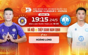 Link xem trực tiếp bóng đá Hà Nội FC vs Thép Xanh Nam Định 19h15 hôm nay, V-League vòng 24