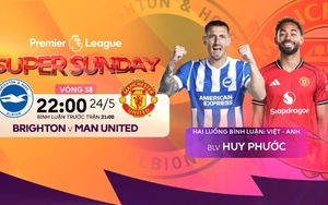 Link xem trực tiếp bóng đá Brighton vs MU 22h00 hôm nay, Ngoại hạng Anh vòng 38