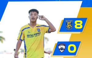 Bắc Ninh FC giành chiến thắng đậm kỷ lục mùa này, sẵn sàng cho trận play-off thăng hạng V-League