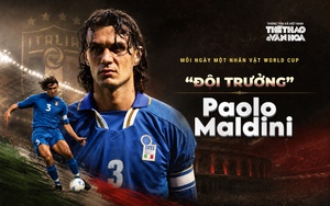 Mỗi ngày một ngôi sao World Cup: "Đội trưởng" Paolo Maldini