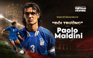 Mỗi ngày một ngôi sao World Cup: "Đội trưởng" Paolo Maldini