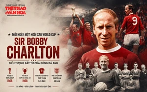 Mỗi ngày một ngôi sao World Cup: Sir Bobby Charlton