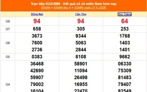 XSMN 27/5 - Kết quả xổ số miền Nam hôm nay 27/5/2026 - Trực tiếp XSMN ngày 27 tháng 5
