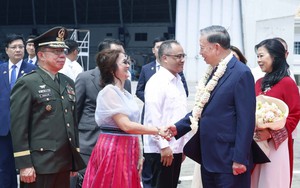 Tổng Bí thư, Chủ tịch nước Tô Lâm và Phu nhân đến thủ đô Manila thăm cấp Nhà nước Cộng hòa Philippines