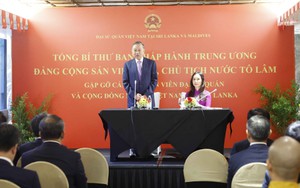 Tổng Bí thư, Chủ tịch nước gặp cộng đồng người Việt Nam tại Sri Lanka