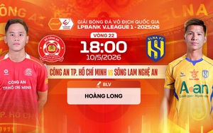 Link xem trực tiếp bóng đá Công an TP.HCM vs Sông Lam Nghệ An 18h hôm nay, V-League vòng 22