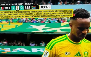 Kênh truyền hình Mỹ gây tranh cãi khi 2 lần giải thích về thẻ đỏ trong trận khai mạc World Cup 2026