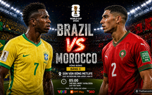 Trực tiếp bóng đá Brazil vs Morocco 5h00 hôm nay, bảng C World Cup 2026