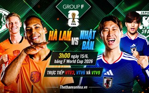Nhận định Hà Lan vs Nhật Bản 03h00 ngày 15/6, bảng F World Cup 2026