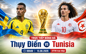TRỰC TIẾP bóng đá Thụy Điển vs Tunisia 09h00 hôm nay, bảng F World Cup 2026