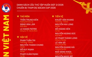 ĐT Việt Nam tập trung chuẩn bị cho ASEAN Cup 2026: Khoa Ngô, Tài Lộc có tên