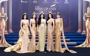 Dàn Hoa Á hậu đọ sắc trong họp báo khởi động Miss Grand Vietnam 2026