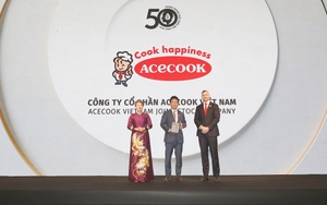 Acecook Việt Nam tiếp tục được vinh danh trong Top 50 Doanh nghiệp Phát triển Bền vững Tiêu biểu Việt Nam 2026