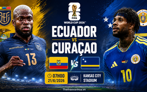 TRỰC TIẾP bóng đá Ecuador vs Curacao 7h00 hôm nay, bảng E World Cup 2026
